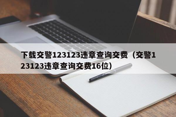 下载交警123123违章查询交费（交警123123违章查询交费16位）