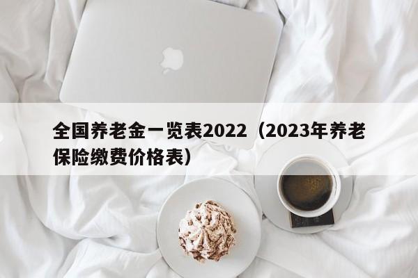 全国养老金一览表2022（2023年养老保险缴费价格表）