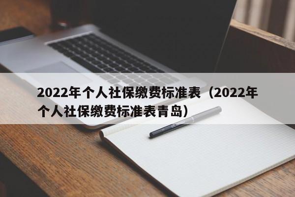 2022年个人社保缴费标准表（2022年个人社保缴费标准表青岛）