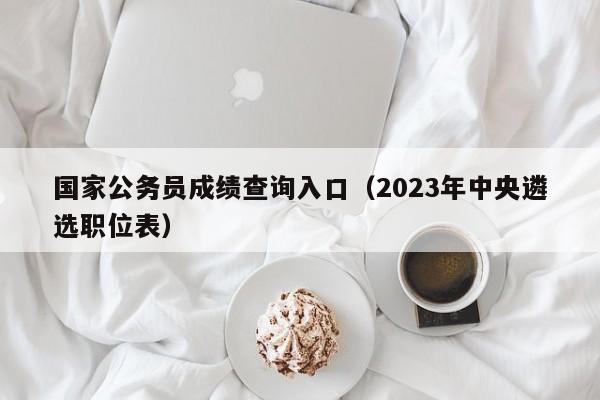 国家公务员成绩查询入口（2023年中央遴选职位表）