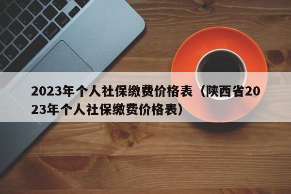 2023年个人社保缴费价格表（陕西省2023年个人社保缴费价格表）