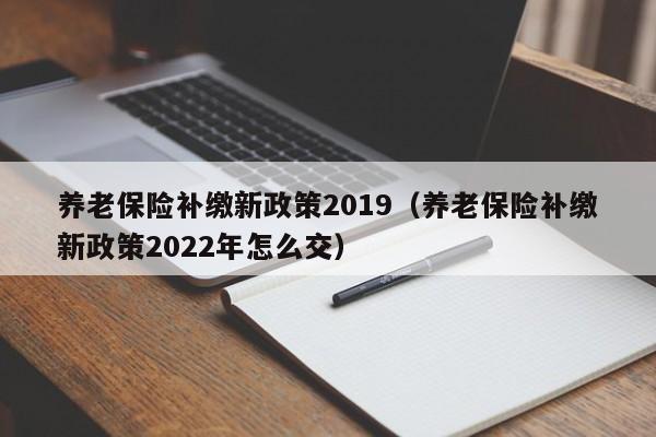 养老保险补缴新政策2019（养老保险补缴新政策2022年怎么交）