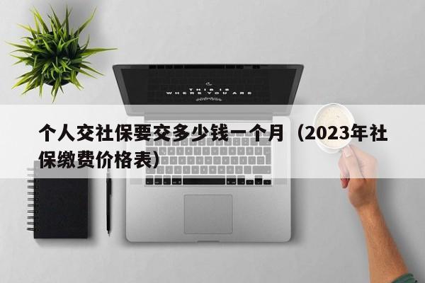 个人交社保要交多少钱一个月（2023年社保缴费价格表）