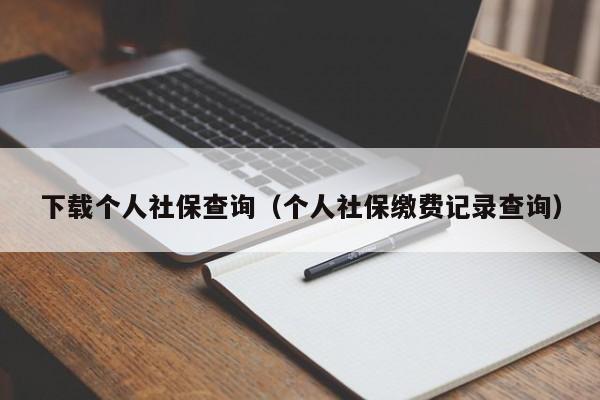 下载个人社保查询（个人社保缴费记录查询）