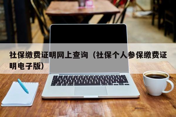 社保缴费证明网上查询（社保个人参保缴费证明电子版）