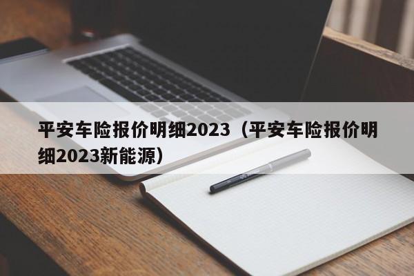 平安车险报价明细2023（平安车险报价明细2023新能源）