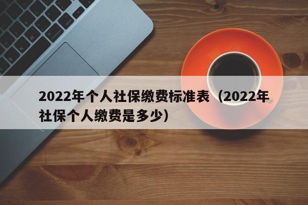 2022年个人社保缴费标准表（2022年社保个人缴费是多少）