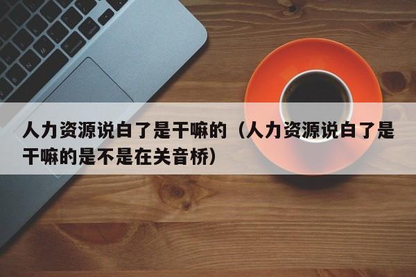 人力资源说白了是干嘛的（人力资源说白了是干嘛的是不是在关音桥）