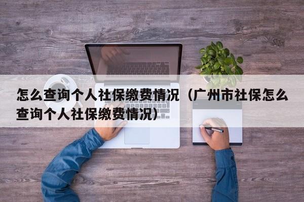 怎么查询个人社保缴费情况（广州市社保怎么查询个人社保缴费情况）