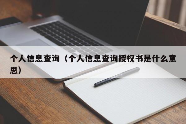 个人信息查询（个人信息查询授权书是什么意思）