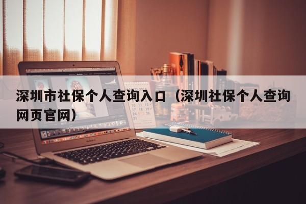 深圳市社保个人查询入口（深圳社保个人查询网页官网）
